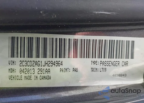 2018 Dodge Challenger Sxt from USA, damaged, VIN 2C3CDZAG1JH294964